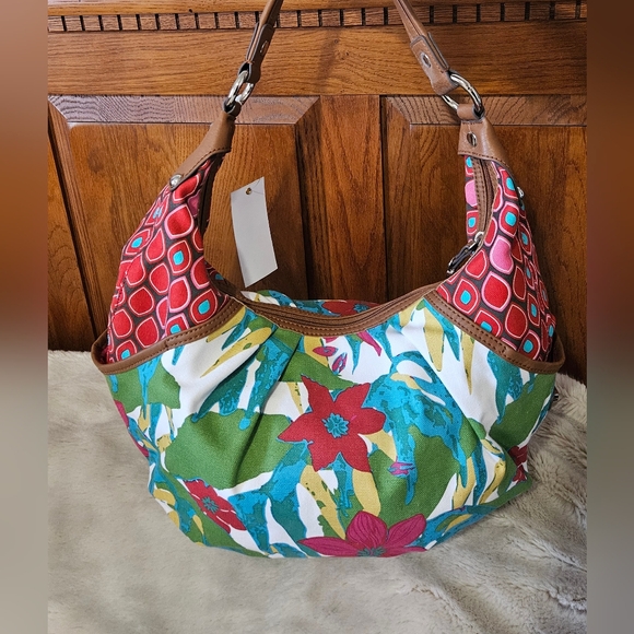 Tignanello Vibrant Floral Hobo Bag - Picture 2 of 12